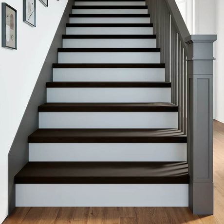 Vidaxx marches d'escalier 2 pcs 90x30x2 cm chêne massif marron foncé