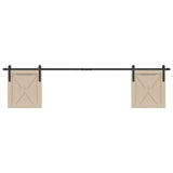 Vidaxx ensemble de suspension pour porte coulissante 213 cm en acier au carbone