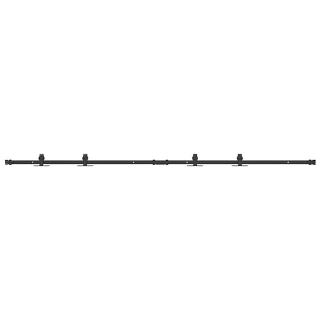 Vidaxx kit de suspension pour porte coulissante 200 cm en acier au carbone