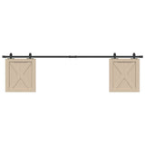Vidaxx kit de suspension pour porte coulissante 200 cm en acier au carbone