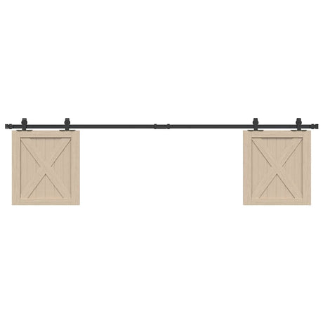 Vidaxx kit de suspension pour porte coulissante 200 cm en acier au carbone
