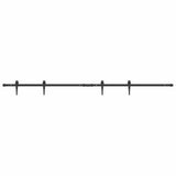 Vidaxx kit de suspension pour porte coulissante 200 cm en acier au carbone