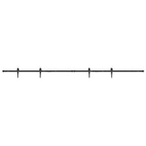 Vidaxx ensemble de suspension pour porte coulissante 244 cm en acier au carbone