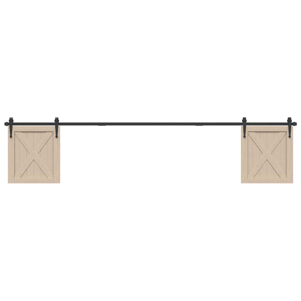 Vidaxx ensemble de suspension pour porte coulissante 244 cm en acier au carbone