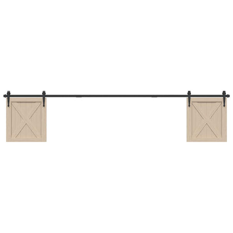 Vidaxx ensemble de suspension pour porte coulissante 244 cm en acier au carbone