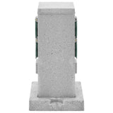 Vidaxxl prise de jardin broche de terre 4 voies aspect pierre 16x16x29,5 cm gris