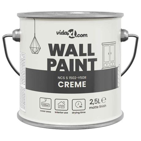 VidaXL peinture murale marron 2,5 l impression murale