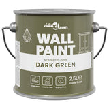 VidaXL peinture murale vert 2,5 l impression murale