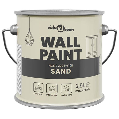 VidaXL peinture murale marron 2,5 l impression murale