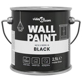 VidaXL peinture murale noir 2,5 l impression murale