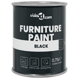 Vidaxxl peinture pour meubles noir 10 x 10 x 12 cm impression murale