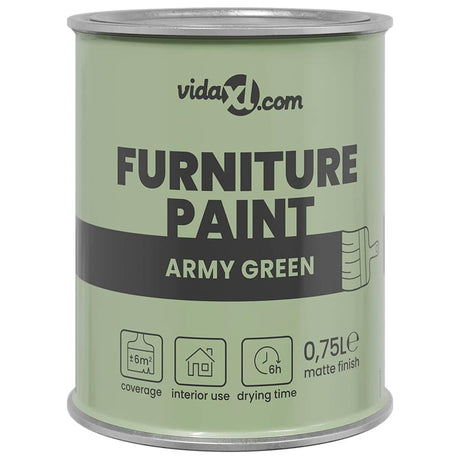 Vidaxxl peinture pour meubles vert 10 x 10 x 12 cm impression murale