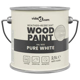 Vidaxxl peinture pour bois blanc 16,5 x 16,5 x 16 cm impression murale
