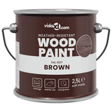 Vidaxxl peinture pour bois marron 16,5 x 16,5 x 16 cm impression murale