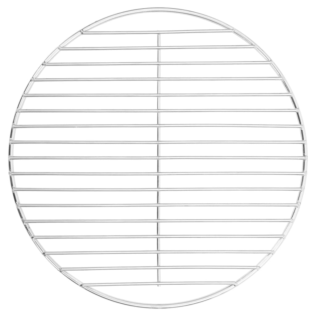 Vidaxl Barbecue Grille Round Ø34,5 cm 304 Rustfritt stål