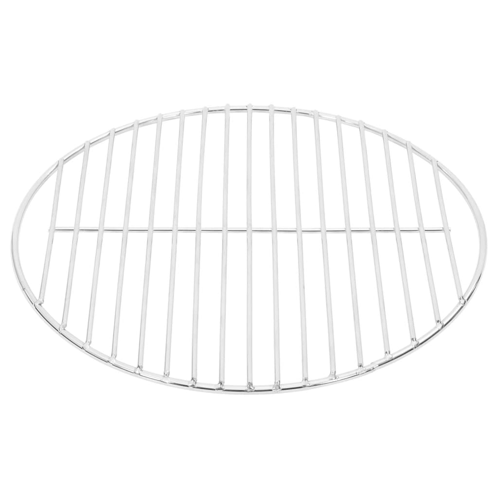 Vidaxl Barbecue Grille Round Ø34,5 cm 304 Rustfritt stål