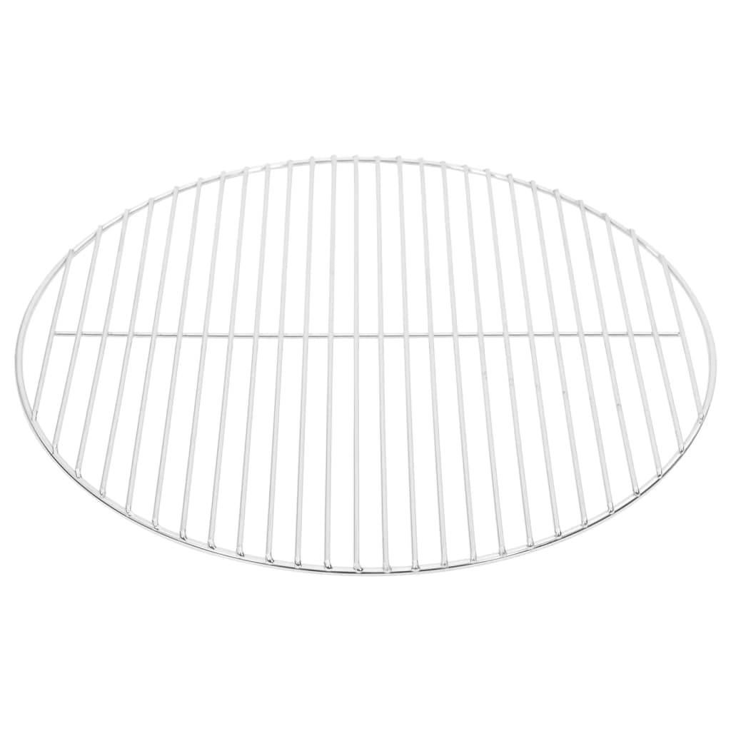 Vidaxl Barbacue Grille Round Ø50 cm 304 acero inoxidable