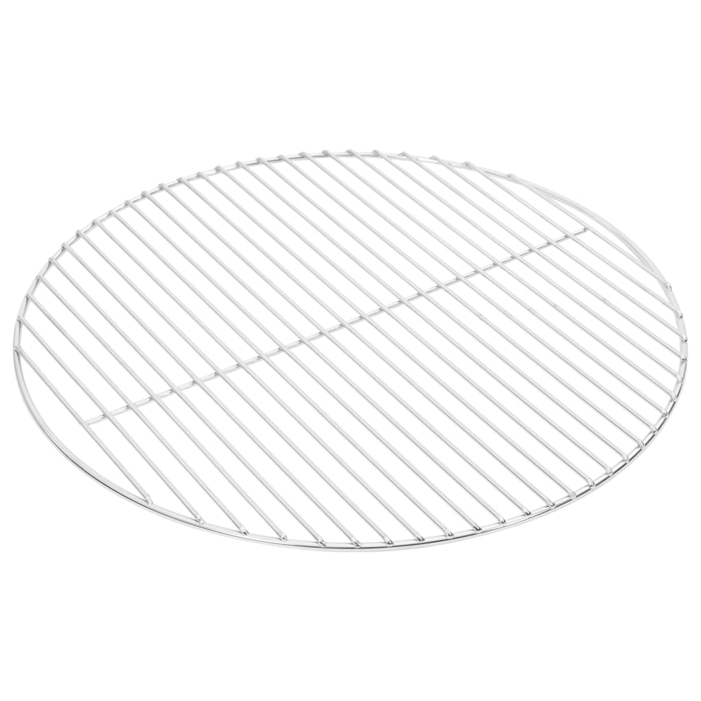 Vidaxl Barbecue Grille Round Ø50 cm 304 Rustfritt stål