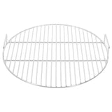 Vidaxl Grillgitter mit Griffen rund Ø44,5 cm 304 Edelstahl