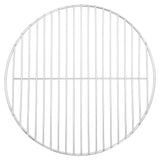 Vidaxl Barbecue Grille Round Ø37 cm 304 Rustfritt stål