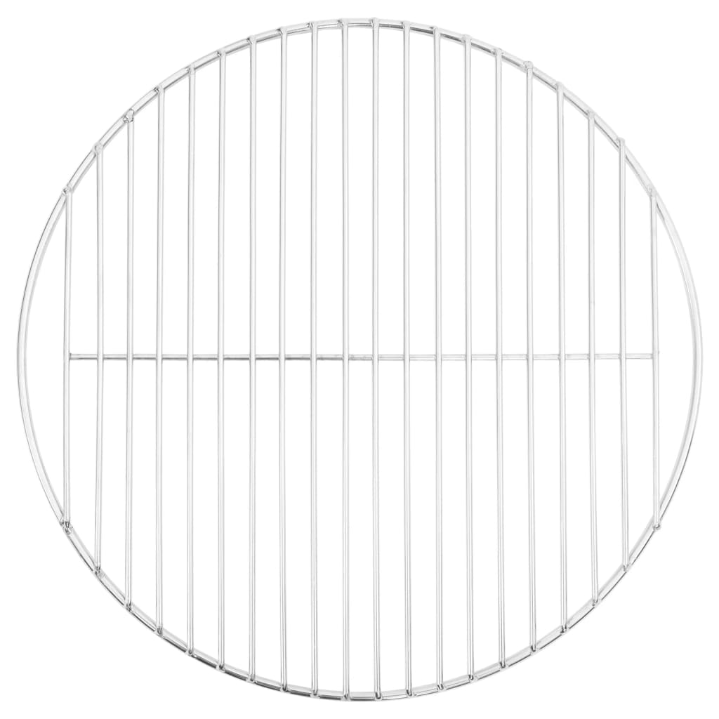 Vidaxl Barbecue Grille Round Ø40 cm 304 Rustfritt stål