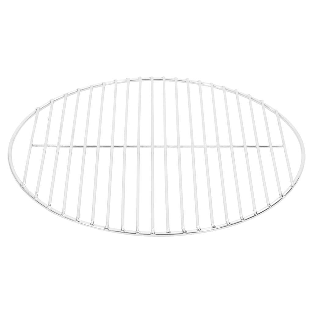 Vidaxl Barbecue Grille Round Ø40 cm 304 Rustfritt stål