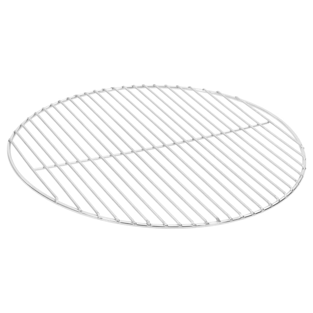 Vidaxl Barbecue Grille Round Ø47 cm 304 Rustfritt stål