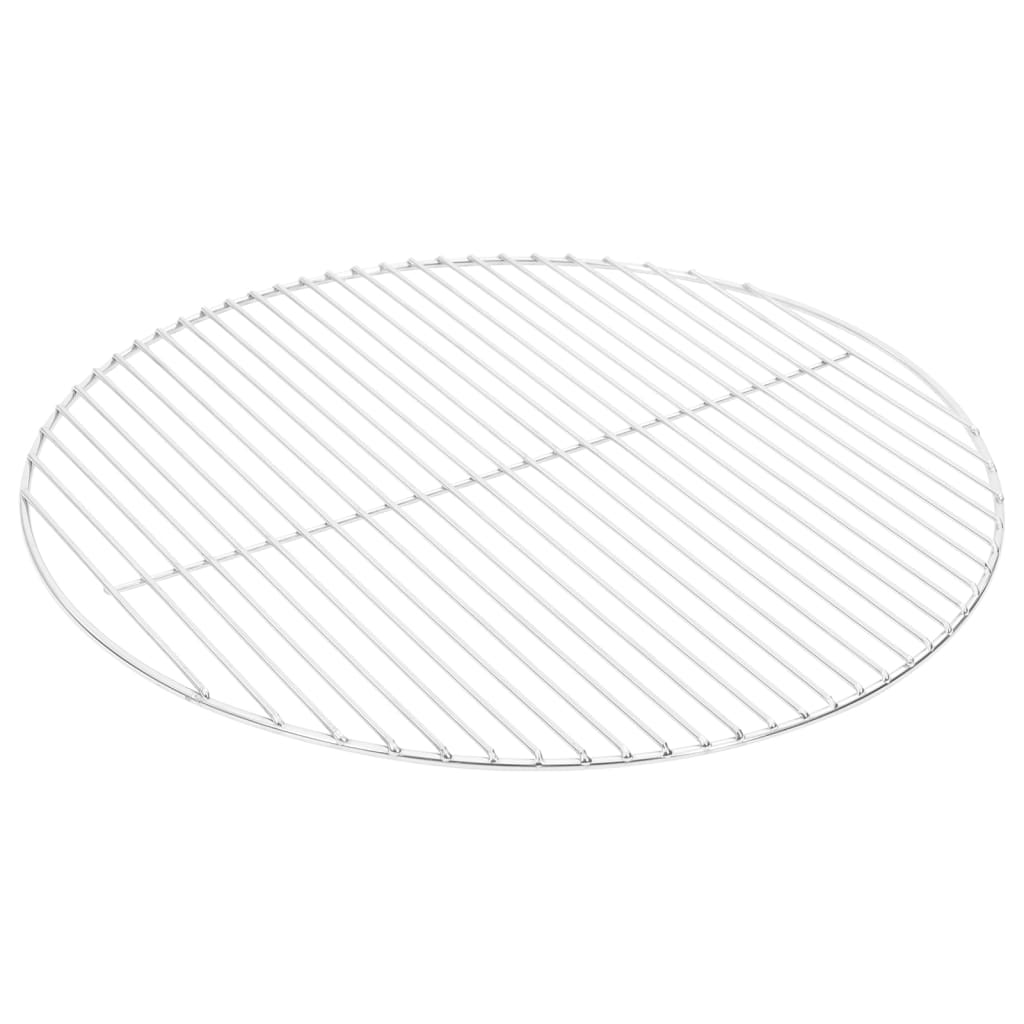 Vidaxl Barbecue Grille Round Ø54 cm 304 rustfritt stål