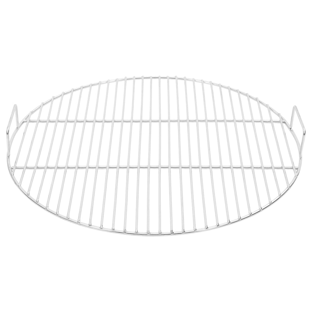 Vidaxl barbecue grille with handles round Ø54 cm 304 stainless steel