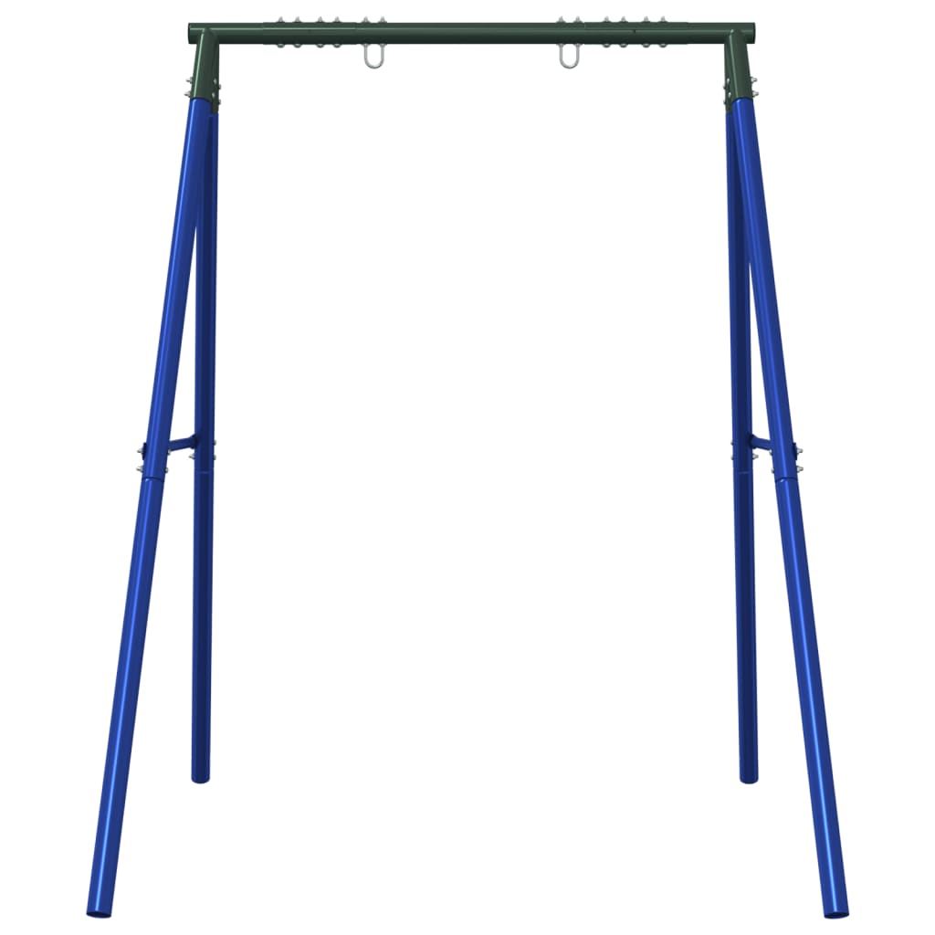 Cadre de balançoire d'extérieur Vidaxx avec 2 crochets de suspension, acier bleu