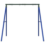 VidaXL rocking frame for outside with 4 hanging hooks steel blue