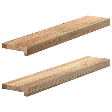 Vidaxx appuis de fenêtre 2 pcs non traité 80x15x2 cm chêne massif