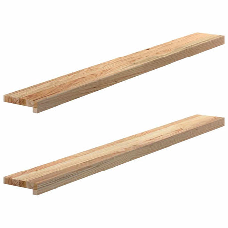 Vidaxx appuis de fenêtre 2 pcs non traité 140x15x2 cm chêne massif