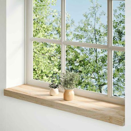 Vidaxx appuis de fenêtre 2 pcs non traité 100x20x2 cm chêne massif