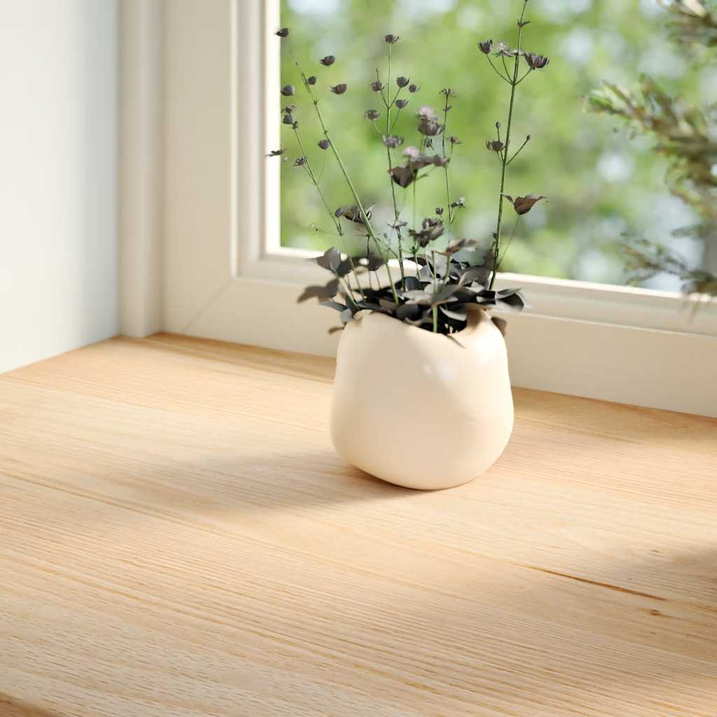 Vidaxx appuis de fenêtre 2 pcs non traité 110x20x2 cm chêne massif