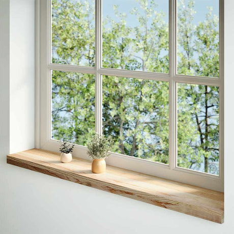 Vidaxx appuis de fenêtre 2 pcs non traité 160x20x2 cm chêne massif
