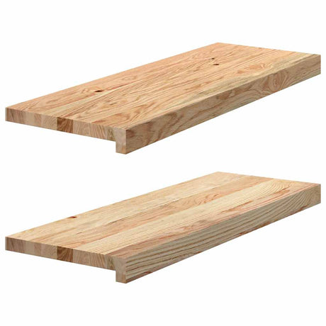 Vidaxx appuis de fenêtre 2 pcs non traité 70x25x2 cm chêne massif
