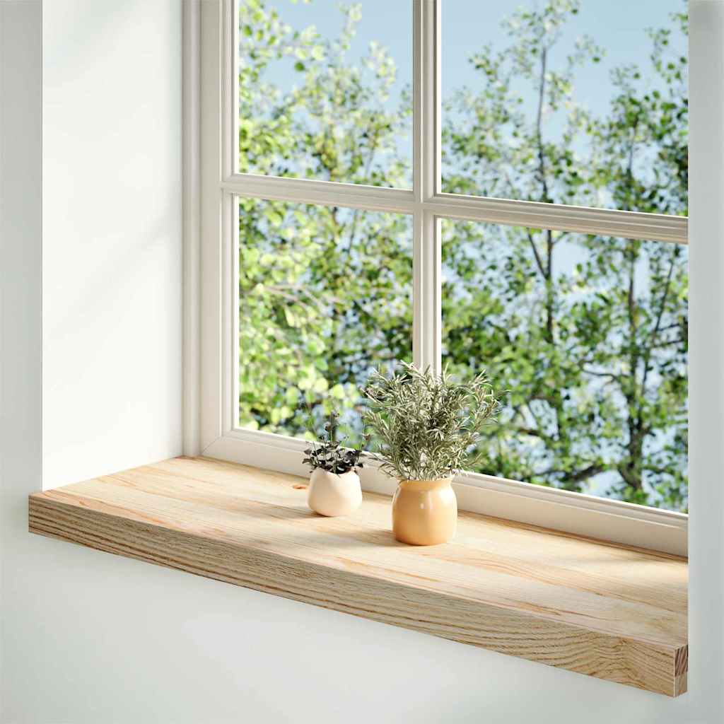Vidaxx appuis de fenêtre 2 pcs non traité 80x25x2 cm chêne massif
