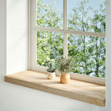 Vidaxx appuis de fenêtre 2 pcs non traité 90x25x2 cm chêne massif