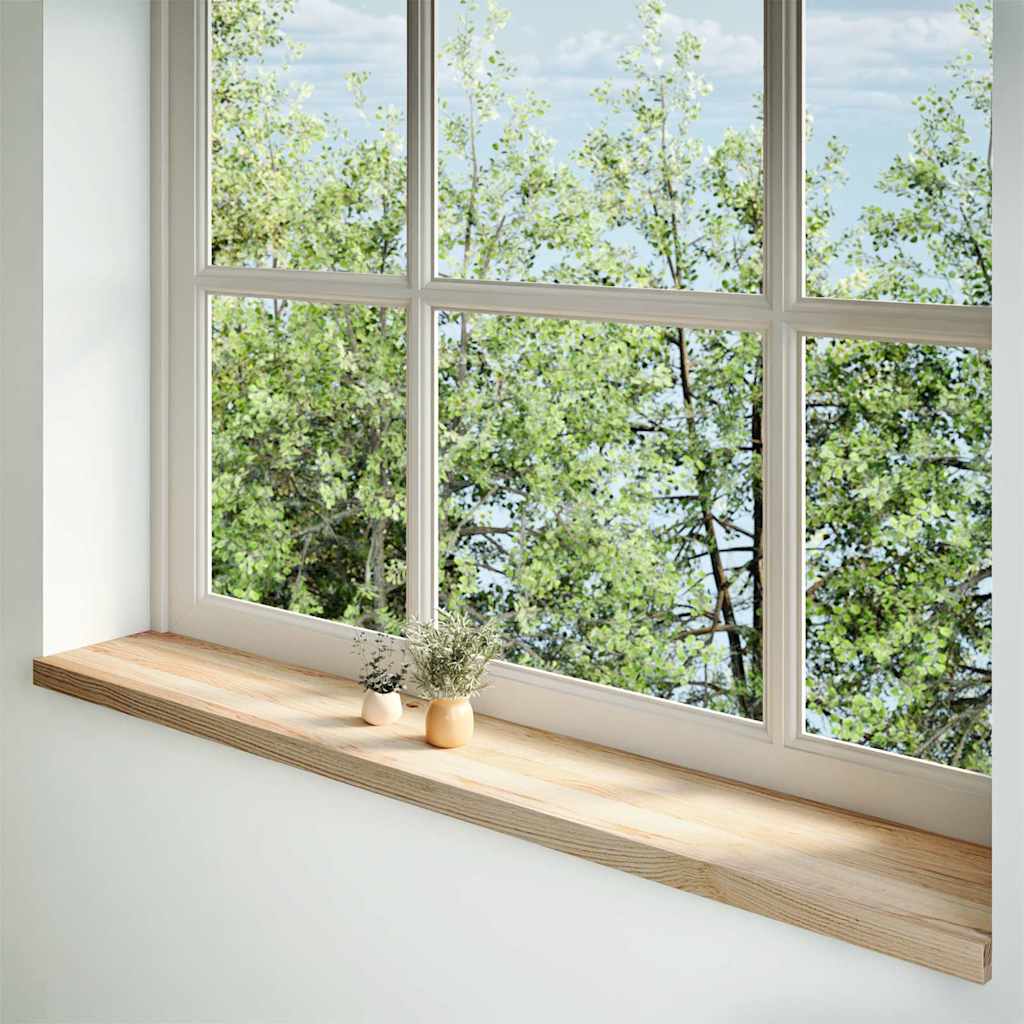 Vidaxx appuis de fenêtre 2 pcs non traité 160x25x2 cm chêne massif