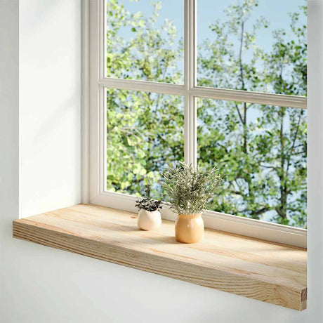 Vidaxx appuis de fenêtre 2 pcs non traité 70x30x2 cm chêne massif