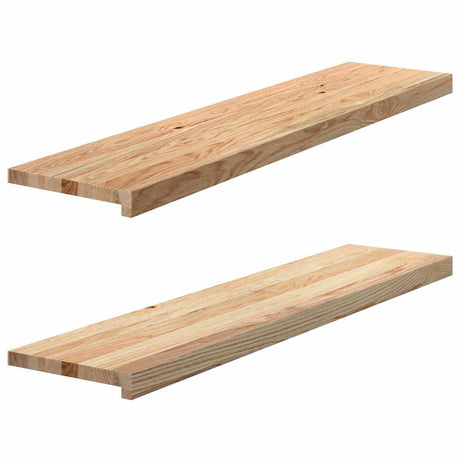 Vidaxx appuis de fenêtre 2 pcs non traité 110x30x2 cm chêne massif