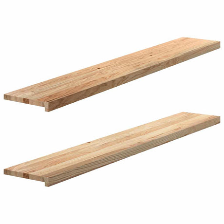 Vidaxx appuis de fenêtre 2 pcs non traité 160x30x2 cm chêne massif