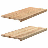 Vidaxx appuis de fenêtre 2 pcs non traité 90x40x2 cm chêne massif