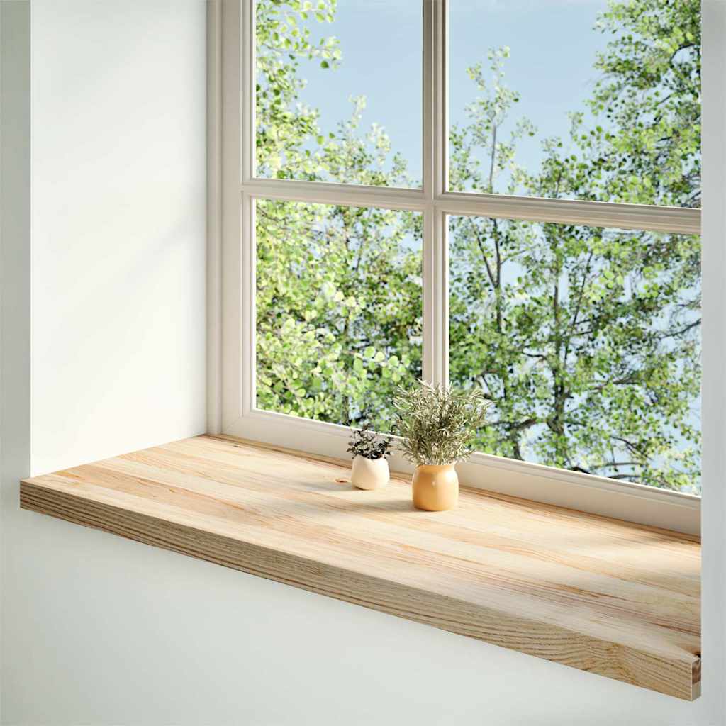 VidaXL Appui de fenêtre 2 pcs non traité 100x40x2 cm chêne massif