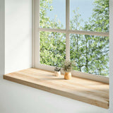 Vidaxl Fenster Dills 2 stimt onbehandelt 120x4x2 cm festen Oak