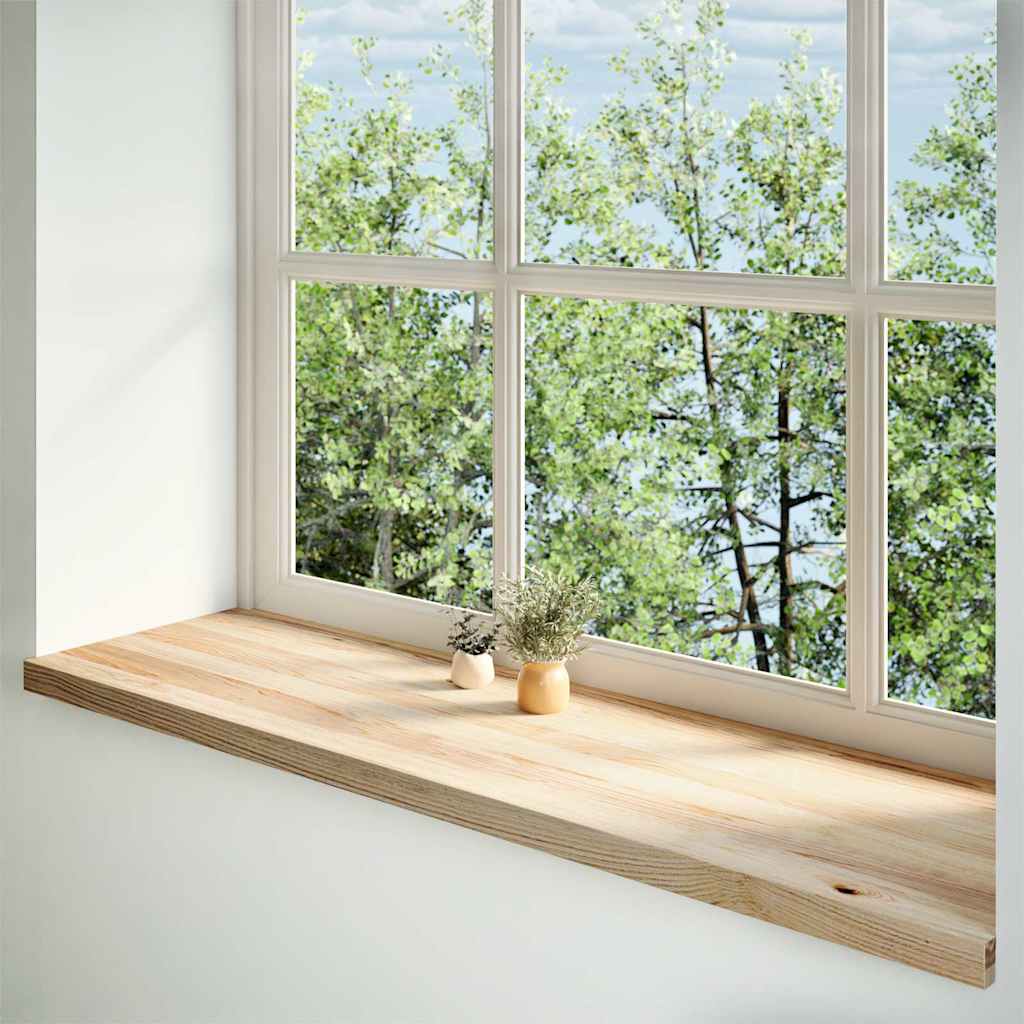 Vidaxx appuis de fenêtre 2 pcs non traité 140x40x2 cm chêne massif