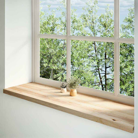 Vidaxx appuis de fenêtre 2 pcs non traité 140x40x2 cm chêne massif