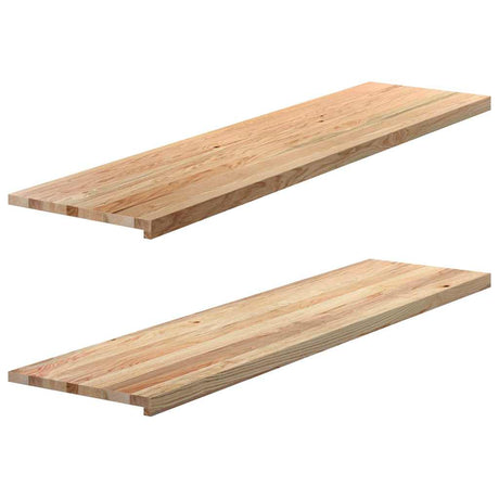 Vidaxx appuis de fenêtre 2 pcs non traité 160x40x2 cm chêne massif