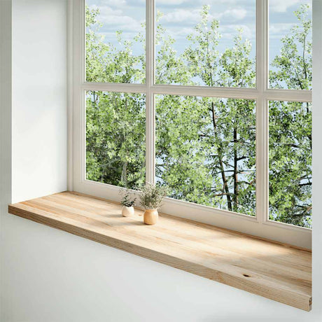 Vidaxx appuis de fenêtre 2 pcs non traité 160x40x2 cm chêne massif